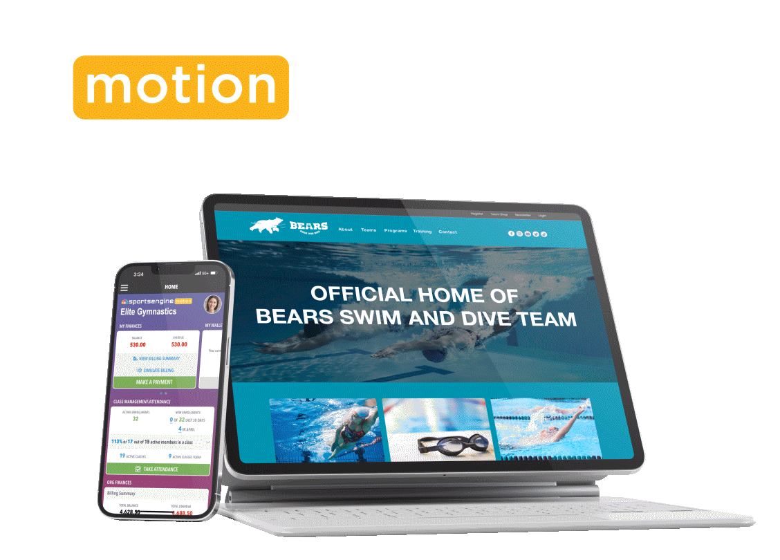 A gif showing the different capabilities of the Motion app and how it makes your life easier.